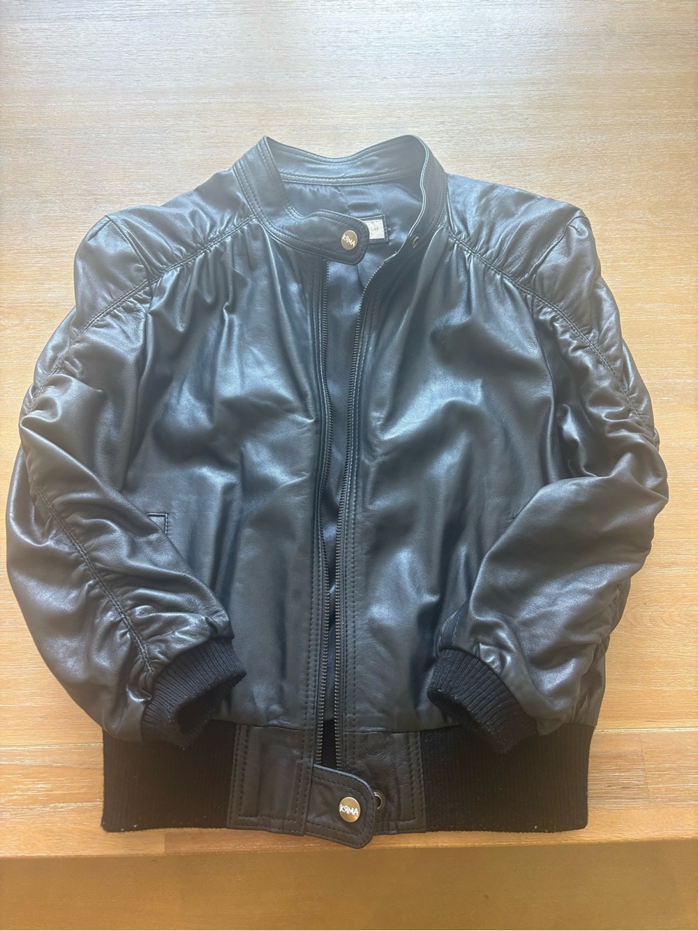 KRMA by Nicholas Bowes black leather jacket. Discontinued!